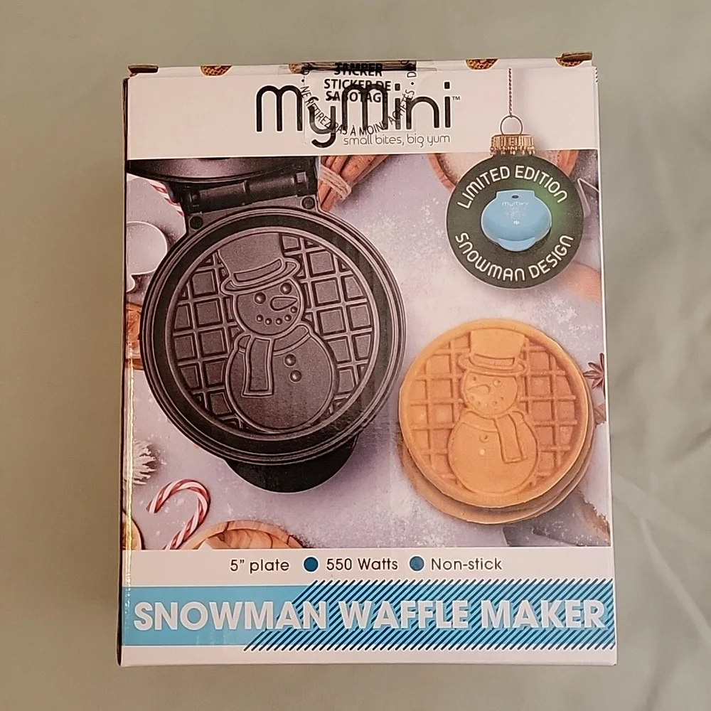 MyMini Snowman Waffle Maker, Limited Edition, 5